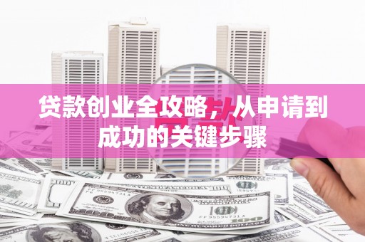 丽江贷款创业全攻略，从申请到成功的关键步骤