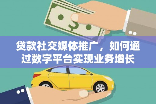 丽江贷款社交媒体推广，如何通过数字平台实现业务增长