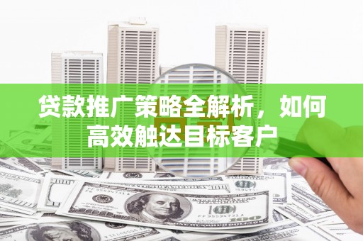 丽江贷款推广策略全解析，如何高效触达目标客户