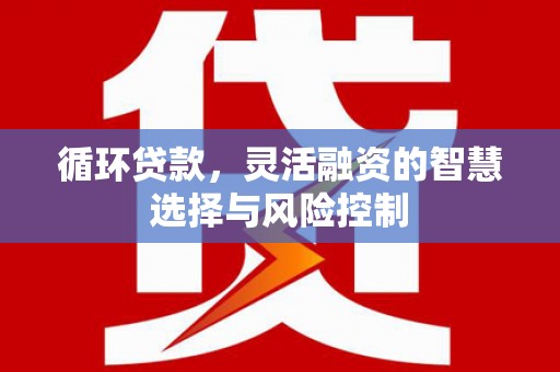 丽江循环贷款，灵活融资的智慧选择与风险控制