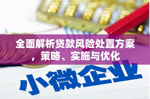 丽江全面解析贷款风险处置方案，策略、实施与优化